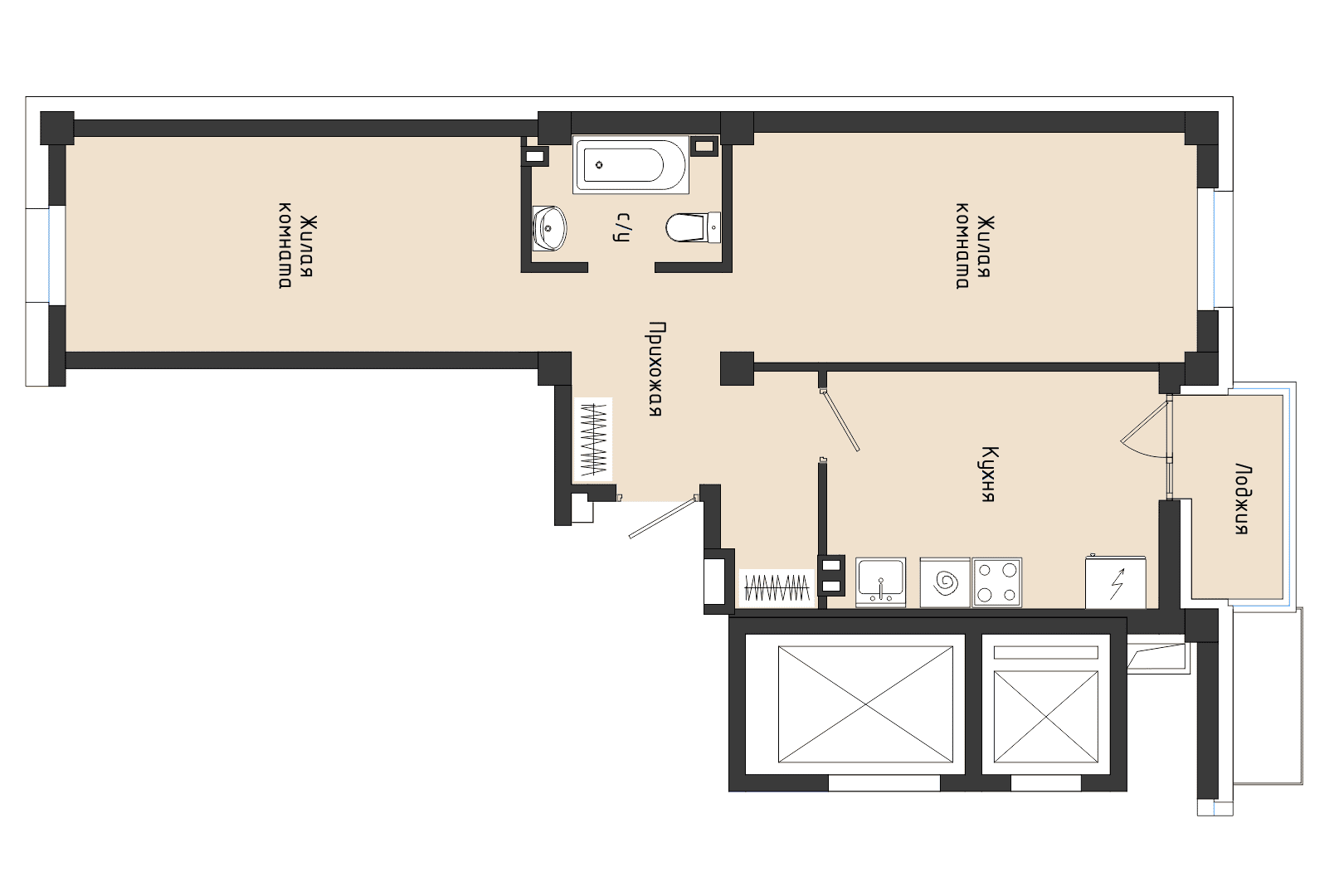 2-комнатные квартиры